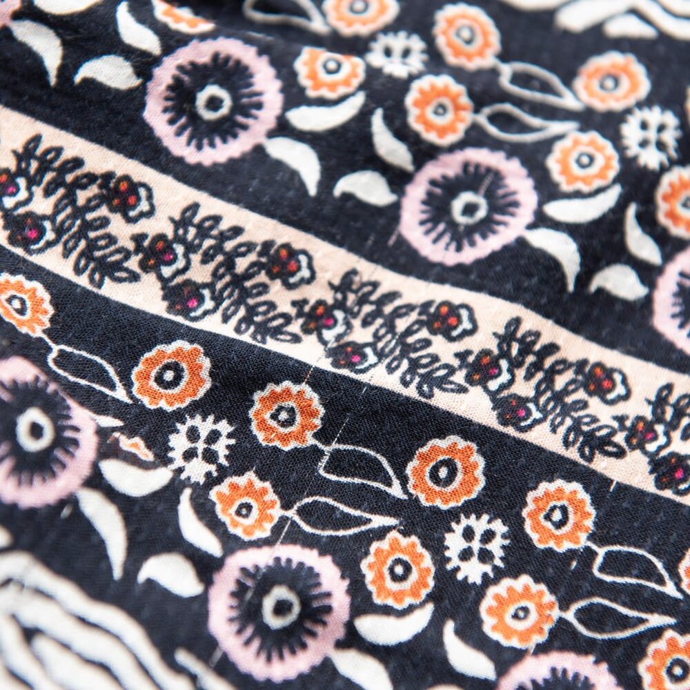 Anthropologie Maeve Naomi Embroidered Tunic Dress Sequins Black Pattern Size XS - Picture 9 of 9